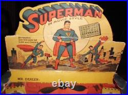 Vintage Superman Acme Cine Vue Store Display Rare Justice League Of America 1948