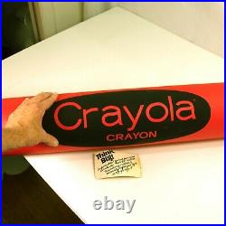 Vintage THINK BIG! NYC 1989 Jumbo Crayola Crayon 57 Huge Large Rare Red