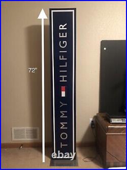 Vintage Tommy Hilfiger flag RARE Macy's vertical store display sign 72 tall
