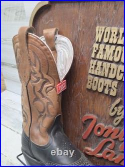 Vintage Tony Lama Boots Store Display Sign Very Cool Rare Countertop Or Wall