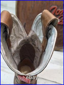 Vintage Tony Lama Boots Store Display Sign Very Cool Rare Countertop Or Wall