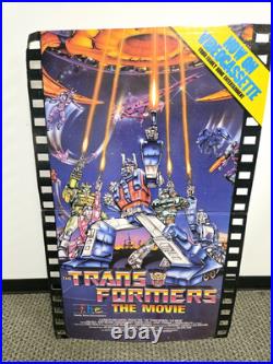 Vintage Transformers The Movie Now On VideoCassette Cardboard Store Display Rare