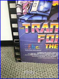Vintage Transformers The Movie Now On VideoCassette Cardboard Store Display Rare