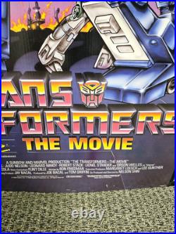 Vintage Transformers The Movie Now On VideoCassette Cardboard Store Display Rare