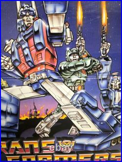 Vintage Transformers The Movie Now On VideoCassette Cardboard Store Display Rare