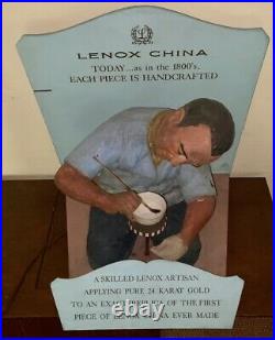 Vintage Very Rare Lenox China 1950's store display. Works