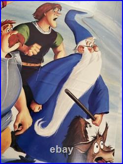 Vintage Walt Disney POP UP Video Store Display Sword In The Stone 1986 RARE