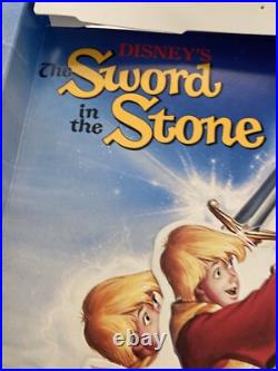 Vintage Walt Disney POP UP Video Store Display Sword In The Stone 1986 RARE