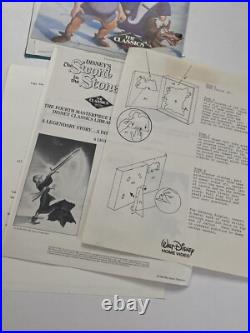 Vintage Walt Disney POP UP Video Store Display Sword In The Stone 1986 RARE