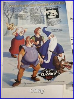 Vintage Walt Disney POP UP Video Store Display Sword In The Stone 1986 RARE Vintage Walt Disney POP UP Video Store Display Sword In The Stone 1986 RARE