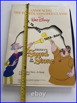 Vintage Walt Disney POP UP Video Store Display Sword In The Stone 1986 RARE Vintage Walt Disney POP UP Video Store Display Sword In The Stone 1986 RARE