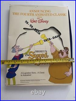 Vintage Walt Disney POP UP Video Store Display Sword In The Stone 1986 RARE