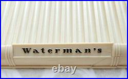 Vintage Waterman 100 Year Pen Store Display Trays Plus 100 Year Pen Sign (RARE)