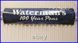 Vintage Waterman 100 Year Pen Store Display Trays Plus 100 Year Pen Sign (RARE)