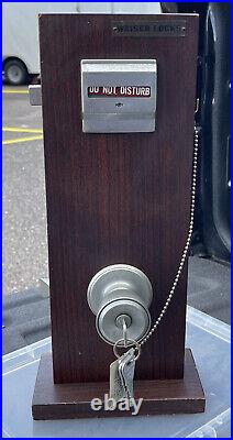 Vintage Weiser Doorknob Lock Display/Salesman Sample Advertising Display. Rare