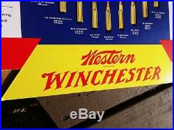 Vintage Winchester Western Cardboard counter display Rare Silvertip NOS 1958