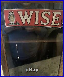 Vintage Wise Potato Chips Advertising Display Case Wood And Glass Rare