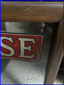 Vintage Wise Potato Chips Advertising Display Case Wood And Glass Rare