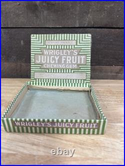 Vintage Wrigley's Juicy Fruit Chewing Gum Store Display Box Advertising Rare