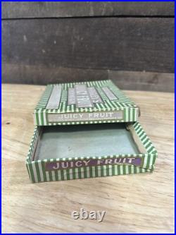 Vintage Wrigley's Juicy Fruit Chewing Gum Store Display Box Advertising Rare