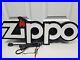 Vintage Zippo Logo Smoke Shop Store Display Sign / Light 9X24 Works RARE