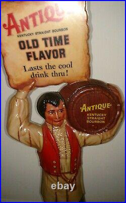 Vintage rare advertising Kentucky bourbon Antique celluloid store display sign