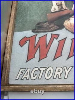Vntg Winchester Do You Shoot Wood Framed Printed Store Display RARE 32 x 25