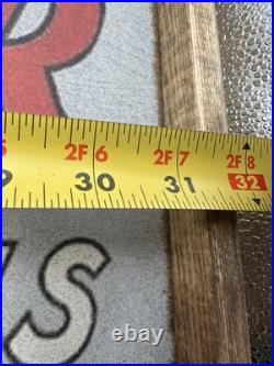 Vntg Winchester Do You Shoot Wood Framed Printed Store Display RARE 32 x 25