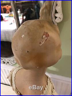 Vtg 1920s Antique GLASS EYE Child STORE DISPLAY MANNEQUIN Doll Composition Rare