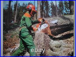 Vtg 1980's Stihl #1 Chainsaw Retailer Poster 33x24 Rare Promo Sign Advertising