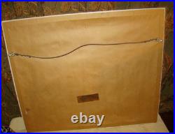 Vtg 1990s TOMMY HILFIGER JEANS Advertising Canvas Store Display Framed Rare 20