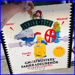 Vtg 1992 Real Ghostbusters MEGA RARE 22 MEGA RARE German McDonald Sign BIKE TOY