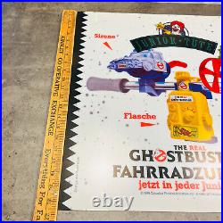 Vtg 1992 Real Ghostbusters MEGA RARE 22 MEGA RARE German McDonald Sign BIKE TOY