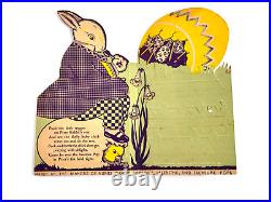 Vtg Easter RARE Rosen Rosbro Bunny Pops Advertising Store Display sign