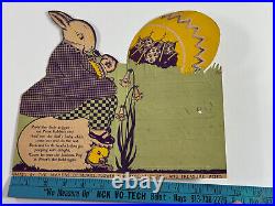 Vtg Easter RARE Rosen Rosbro Bunny Pops Advertising Store Display sign