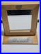 Vtg GUESS U. S. A. Rotating Mirror Store Display Wooden Mounted On Stand Rare