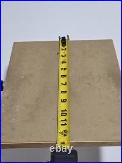 Vtg GUESS U. S. A. Rotating Mirror Store Display Wooden Mounted On Stand Rare