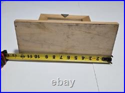 Vtg GUESS U. S. A. Rotating Mirror Store Display Wooden Mounted On Stand Rare