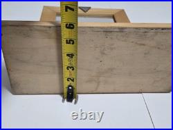 Vtg GUESS U. S. A. Rotating Mirror Store Display Wooden Mounted On Stand Rare