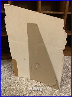 Vtg Goodrich Zipps 3-D Cardboard 16x23 Advertising Easel-Back Display Sign RARE