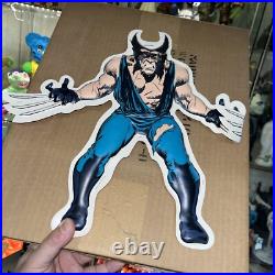 Vtg NOS 1988 Marvel Comics Wolverine Store Display Mobile Blowmold 2 Sided RARE