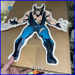 Vtg NOS 1988 Marvel Comics Wolverine Store Display Mobile Blowmold 2 Sided RARE