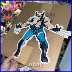 Vtg NOS 1988 Marvel Comics Wolverine Store Display Mobile Blowmold 2 Sided RARE