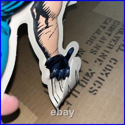 Vtg NOS 1988 Marvel Comics Wolverine Store Display Mobile Blowmold 2 Sided RARE