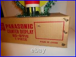 Vtg PANASONIC National Boy STORE CHRISTMAS DISPLAY radio tv Japan RARE promo 12