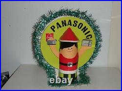 Vtg PANASONIC National Boy STORE CHRISTMAS DISPLAY radio tv Japan RARE promo 12