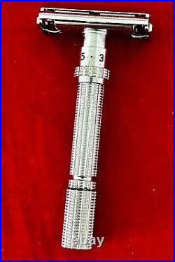 Vtg RARE NOS 1961 GILLETTE SLIM Adjustable Razor Store Display Kin 2 Fat Boy WOW