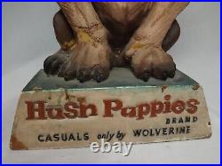 Vtg. RARE the earliest Hush Puppies Brand Shoes Store Display 17 hard foam