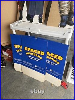 Vtg SPACES INVADERS Video Store Standee Display RARE
