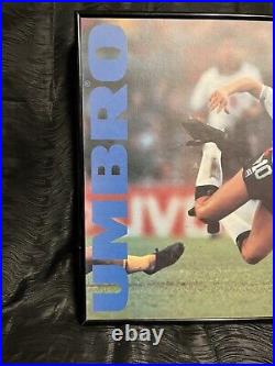 Vtg Umbro Live The Game Neon Store Display Sign Decor Working RARE Soccer 1993